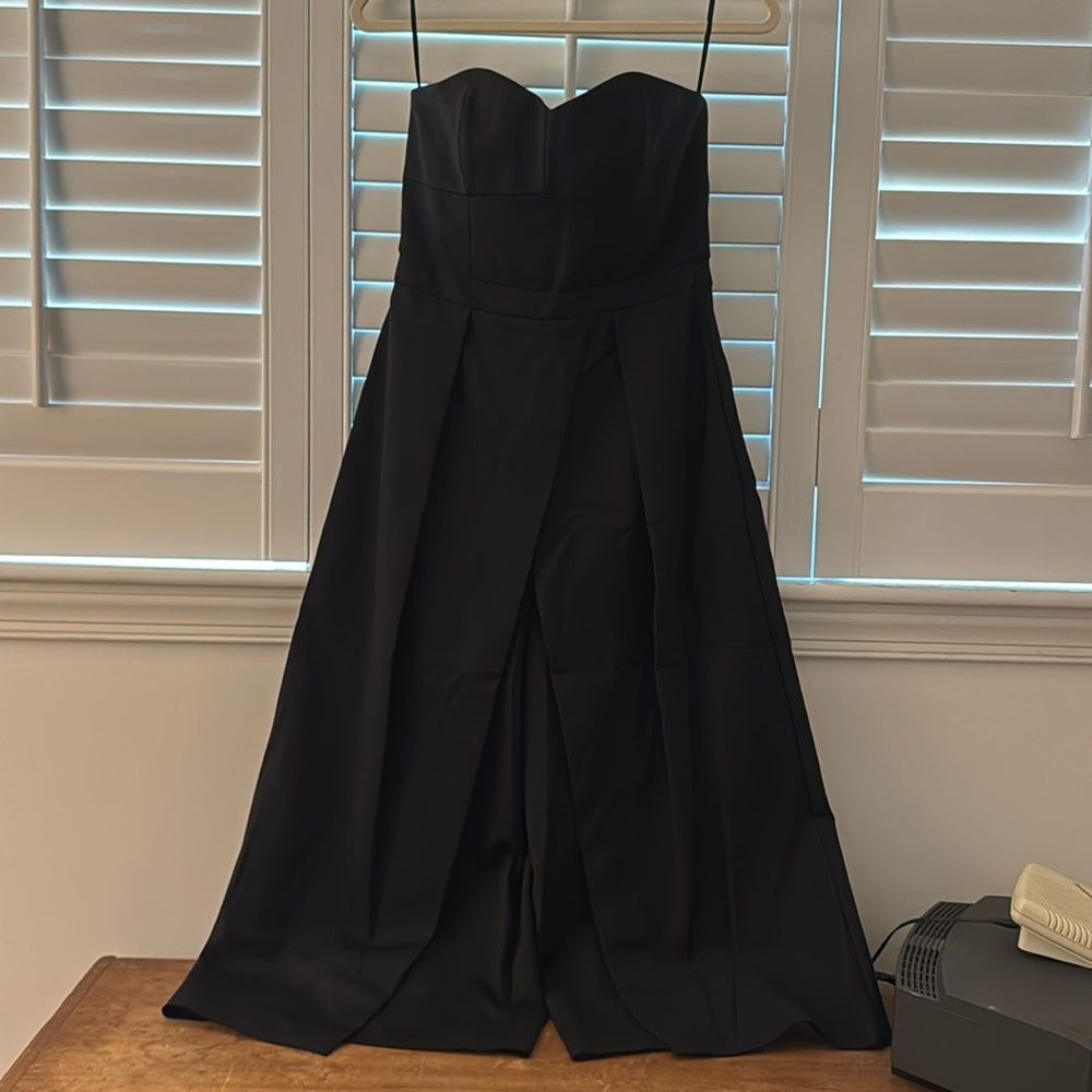 Tibi Sweetheart Agathe‎ Corset Jumpsuit in Black
